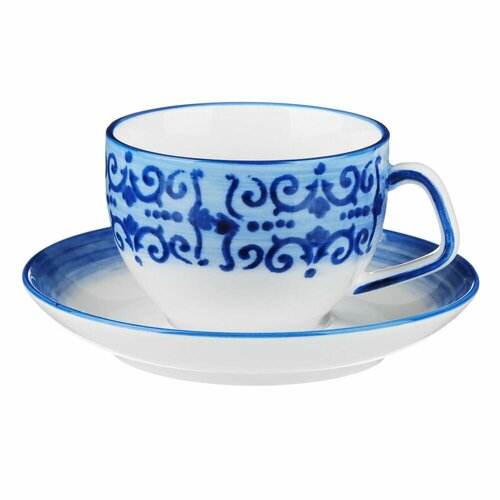 Ivlev Chef Этника Набор чайный 2 предмета чашка 200мл блюдце 14см фарфор 599₽