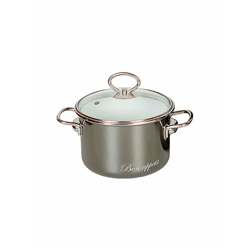 Кастрюля эмалированная Vitross Bon Appetit, с крышкой, 2 л