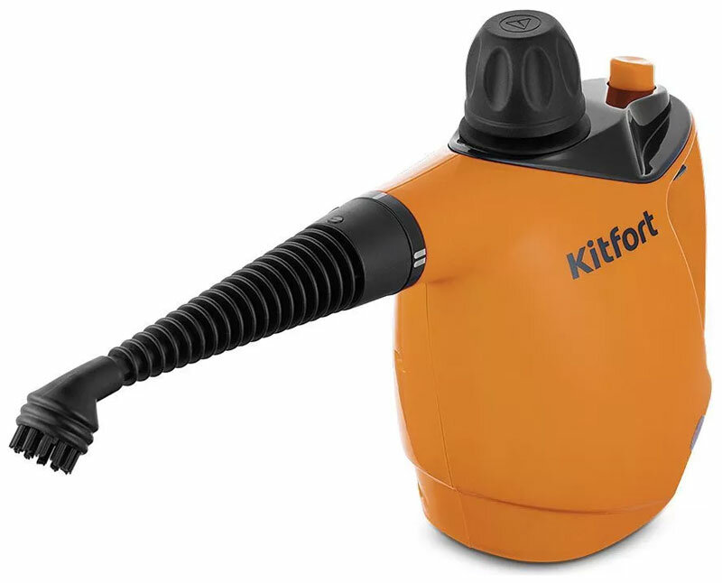 Пароочиститель Kitfort КТ-9140-2 (черно-оранжевый)