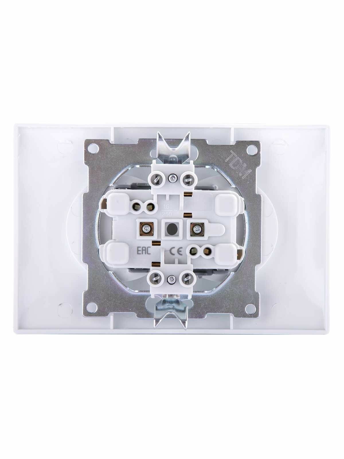 Розетка двойная 2P TDM Electric - фото №3