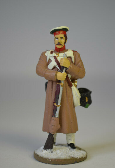 Оловянный солдатик, Рядовой Костромского пехотного полка в зимней походной форме, 1812 г.