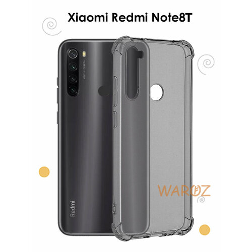 Чехол силиконовый на телефон XIAOMI Redmi Note 8T противоударный с защитой камеры, бампер с усиленными углами для смартфона Ксяоми Редми Нот 8Т черный дизайнерский силиконовый чехол для редми нот 8т xiaomi redmi note 8t космос