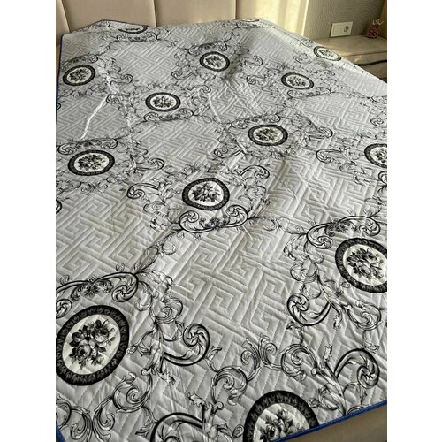 Покрывало двустороннее на кроватьдиван полуторноеполутороспальное 15-спальное хлопокхб 1450₽