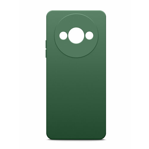 Чехол на Xiaomi Redmi A3 (Ксиоми Редми А3) зеленый опал силиконовый с защитной подкладкой из микрофибры Microfiber Case, Brozo чехол на honor x6 хонор х6 зеленый опал силиконовый с защитной подкладкой из микрофибры microfiber case brozo