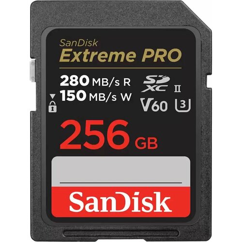 Карта памяти 256Gb SD SanDisk Extreme Pro (SDSDXEP-256G-GN4IN) карта памяти sandisk 512gb sdsdxep 512g gn4in uhs ii