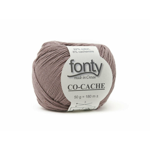 Пряжа Fonty CO-CACHE 50 г180 м цвет 01 92 хлопок 8 кашемир 836₽