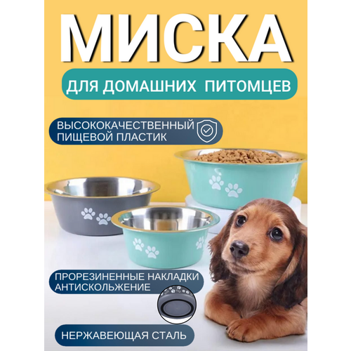 Нержавеющая миска для животных