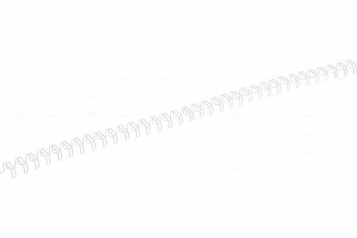 металлические пружины Office Kit D6.4 мм (1/4) белые 100 шт - фото №5