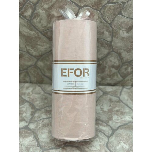 EFOR Простыня на резинке с наволочками Elison цвет пудровый 160х200 2713₽