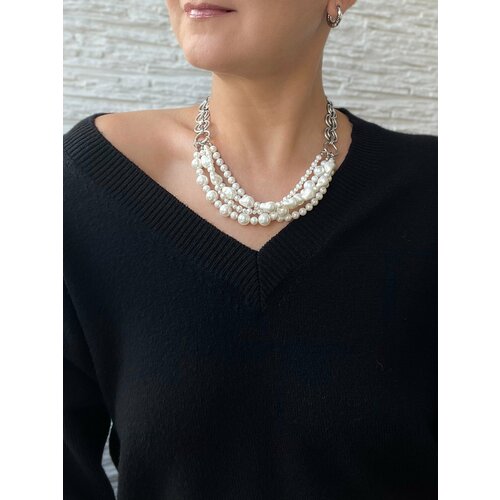 Колье Only Bijou, длина 47 см, серебро