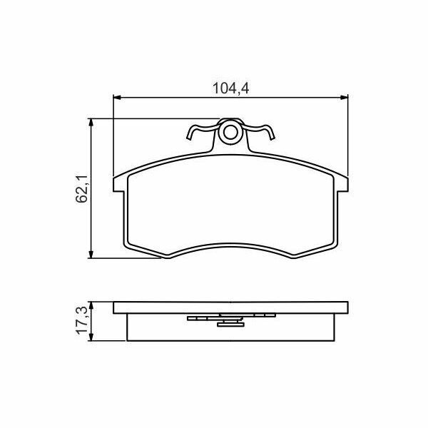 Колодки тормозные передние Bosch 0986495214, 4 шт