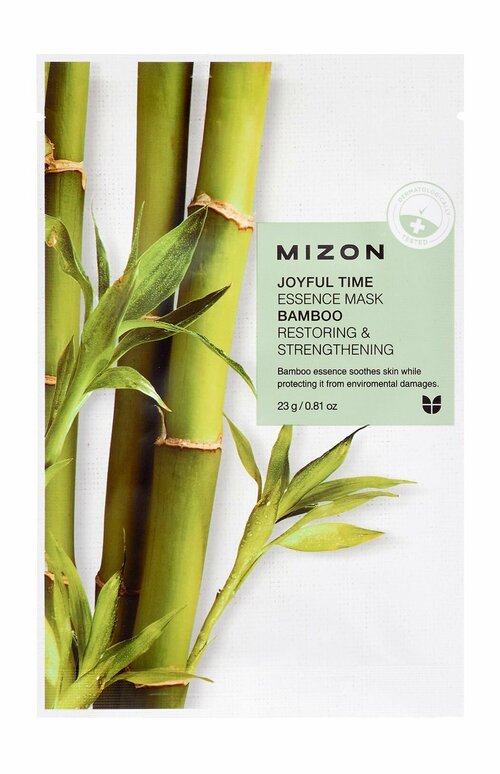 Тканевая маска для лица с экстрактом бамбука Mizon Joyful Time Essence Mask Bamboo