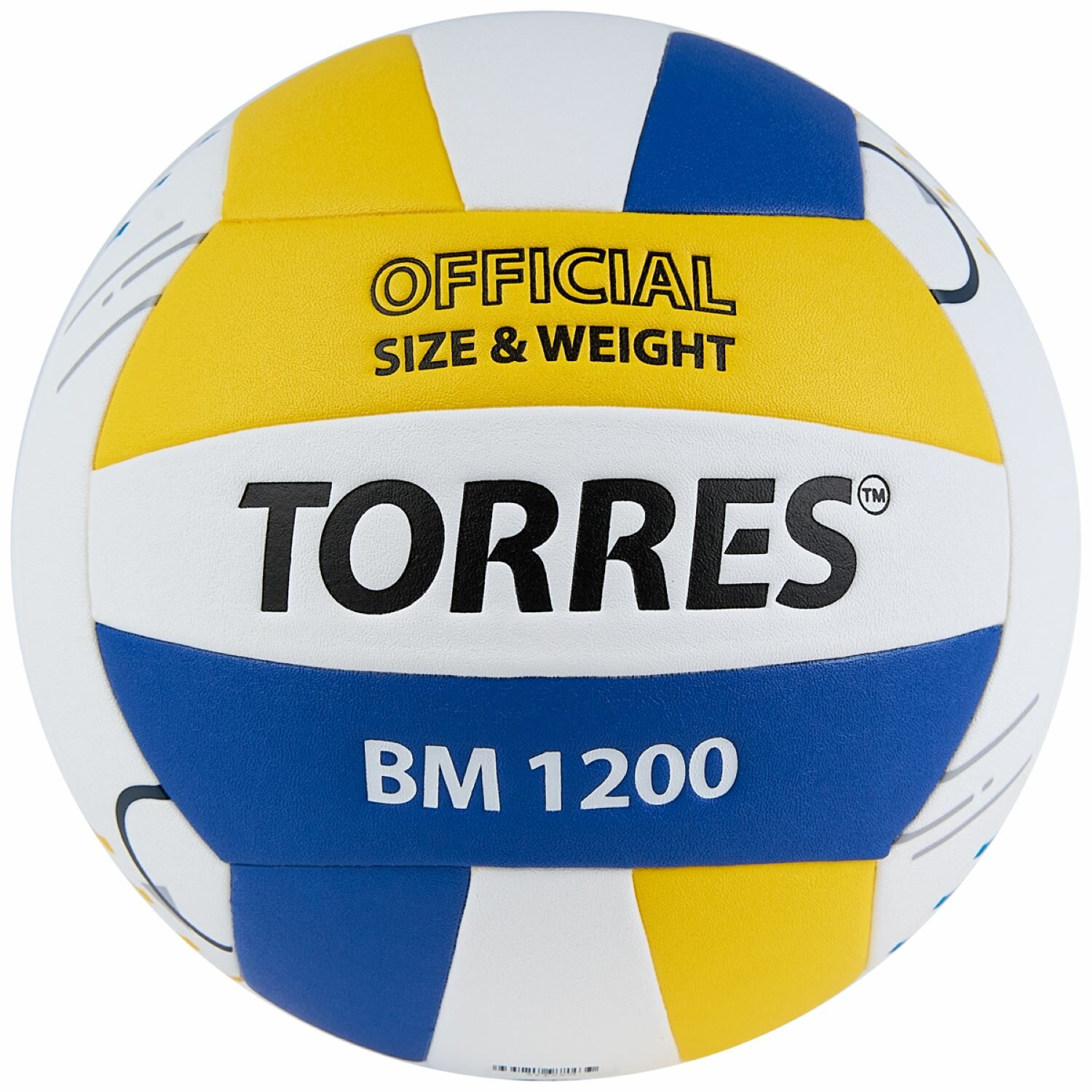 Мяч волейбольный TORRES BM1200 NEW, микрофибра, поставляется накаченным