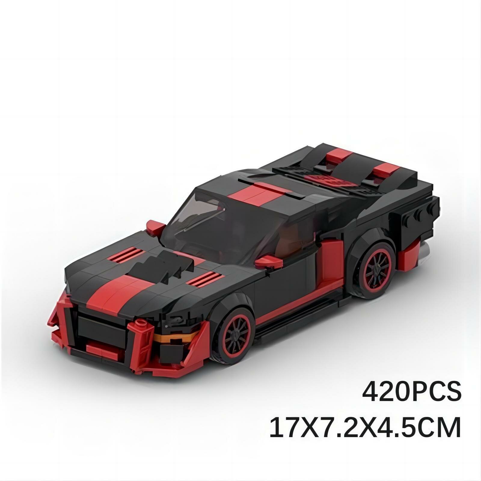 Строительные блоки MOC Racing, совместимы с Lego Shelby GT500, в подарок