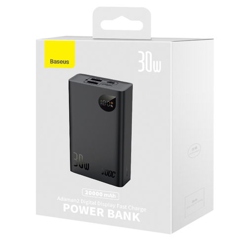 Powerbank Baseus Adaman2 20000mAh 2USB1USB-C 30W PPAD050101 черный 4702₽
