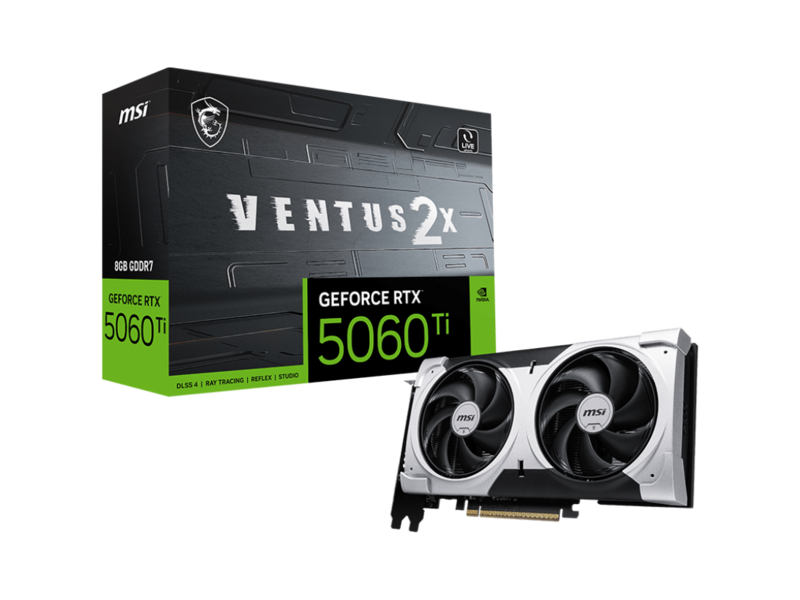 Видеокарта видеокарта/ GeForce RTX 5060 Ti 8G VENTUS 2X PLUS