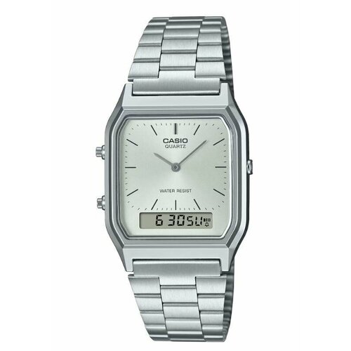 Наручные часы CASIO Vintage AQ-230A-7A, серебряный, серый