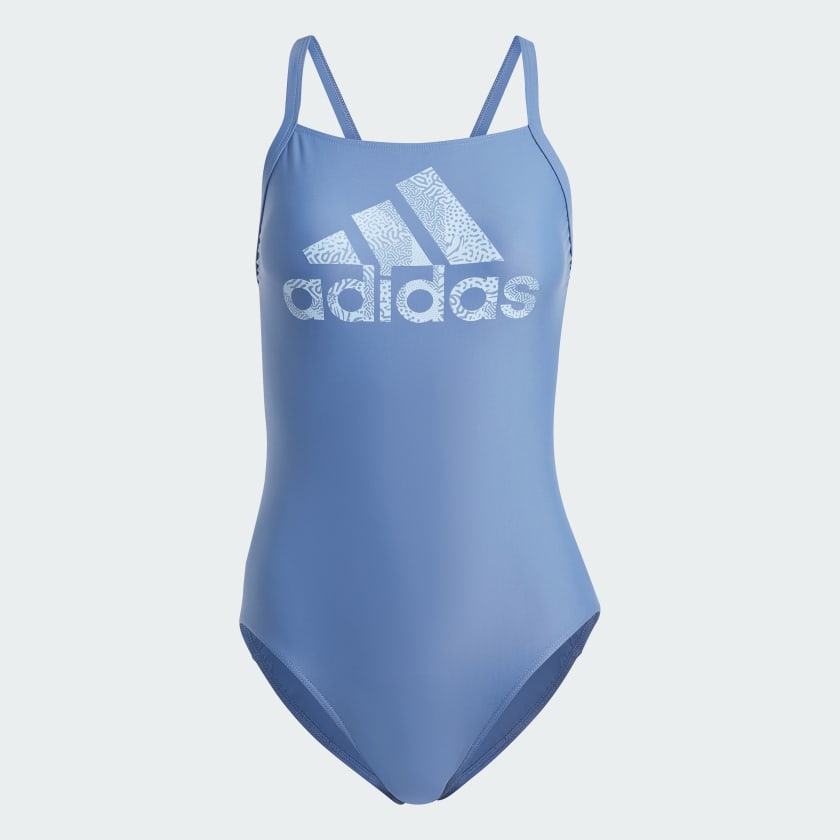 купальник слитный ADIDAS, Цвет: голубой, Размер: 48