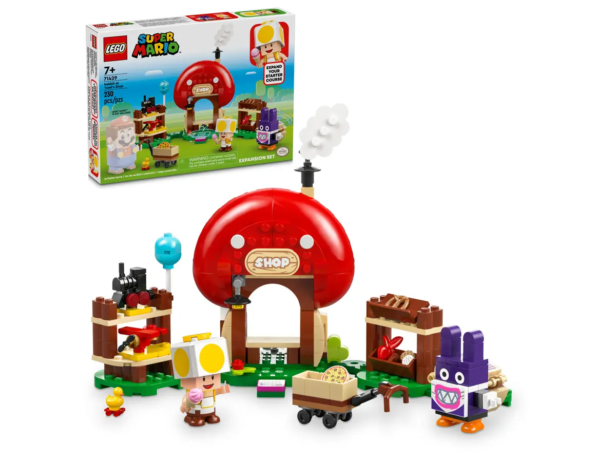 Конструктор LEGO Super Mario 71429 Nabbit at Toad's Shop Expansion Set, 230 дет.