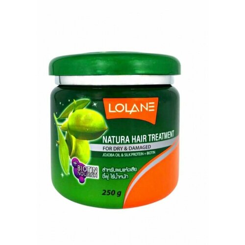 LOLANE Маска для сухих и поврежденных волос с маслом жожоба и протеинами шелка Lolane Jojoba Oil+Silk Protein Biotin 250 мл