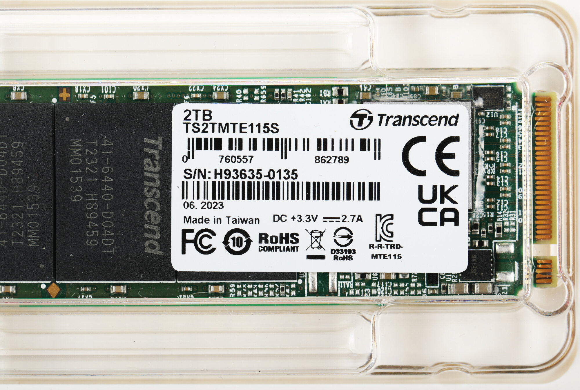 Твердотельный накопитель Transcend 115S 2048ГБ, M.2 2280, PCI-E 3.0 x4, M.2 TS2TMTE115S - фото №8