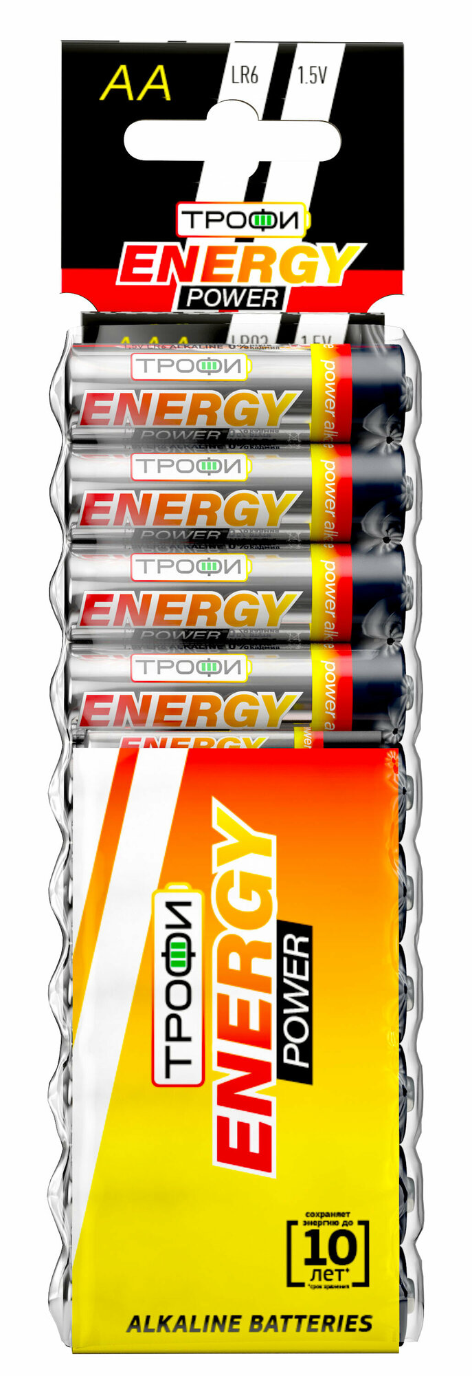 Батарейки Трофи LR6-10BL ENERGY POWER Alkaline арт. Б0018949 (10 шт.)