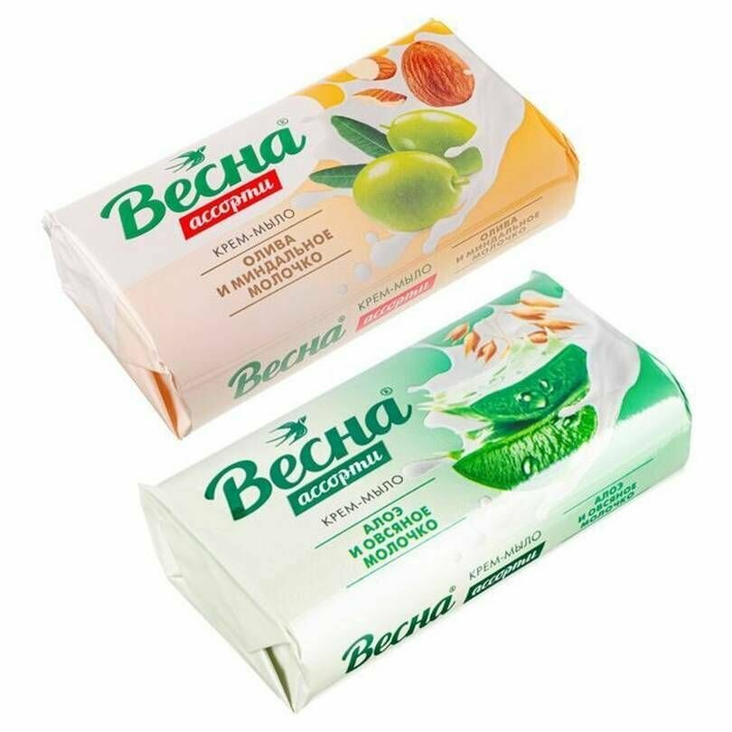 фото Крем-мыло твердое Весна, для ванны и душа, 90г, 1 шт.