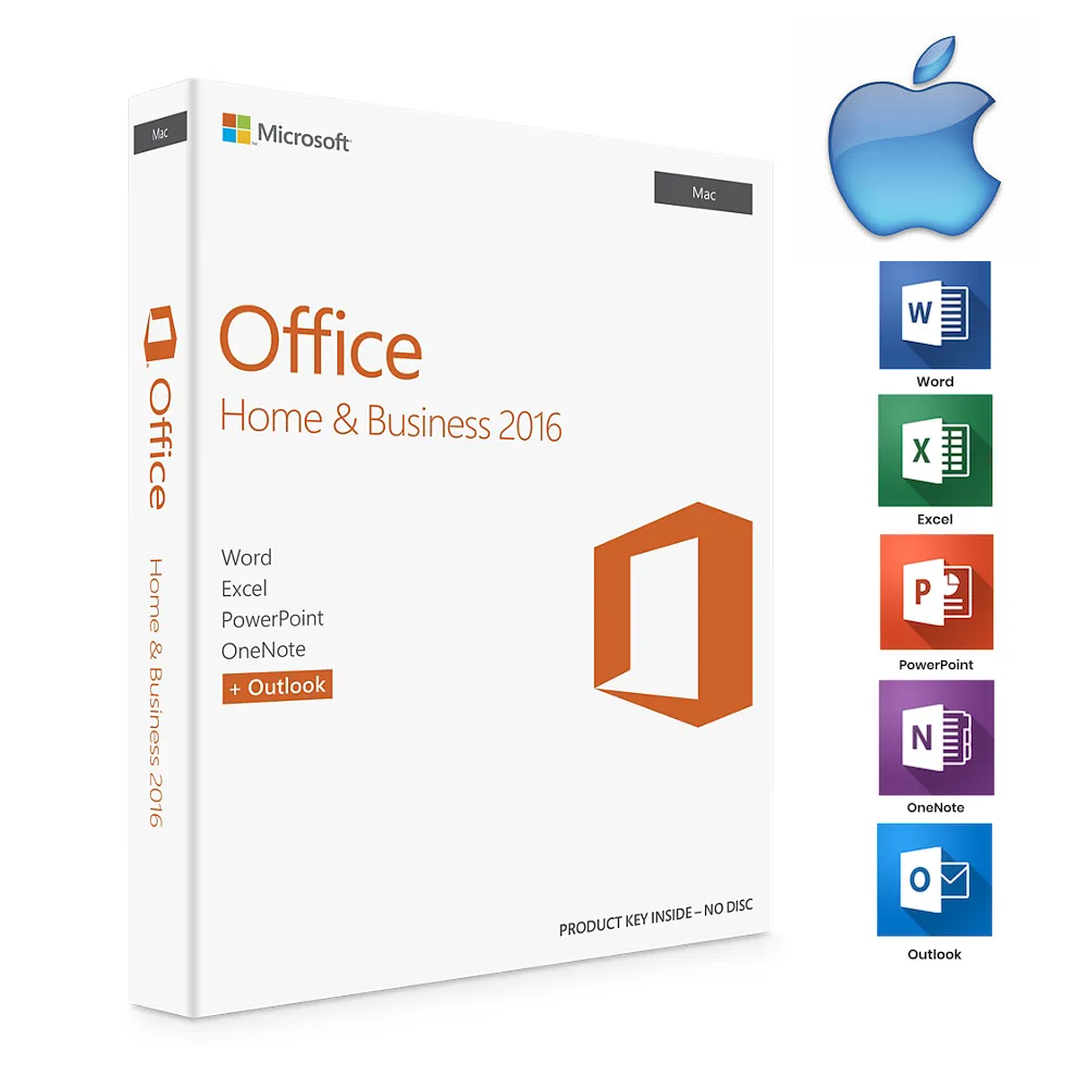 Microsoft Office 2016 Home and Business для MacOS, Бессрочная лицензия (привязка к учетной записи)