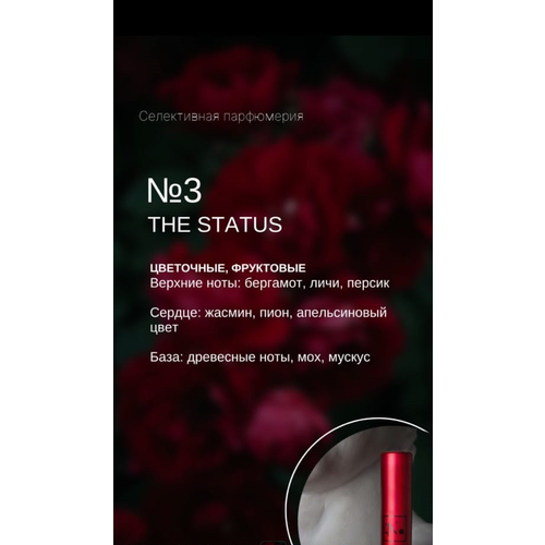 NOP Парфюмерная вода №3 (14 ml) сменная капсула, The Status