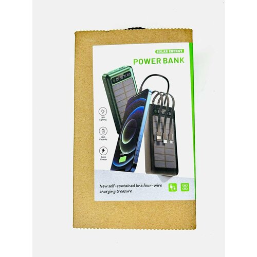 Внешний аккумулятор 50000 mAh для телефона aйфона iphone android windows зарядное устройство повербанк power bank с солнечной батареей 229900₽