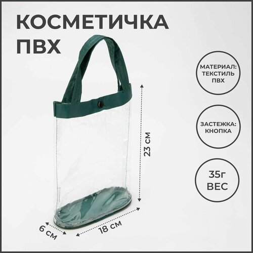 фото Косметичка зеленый denco store