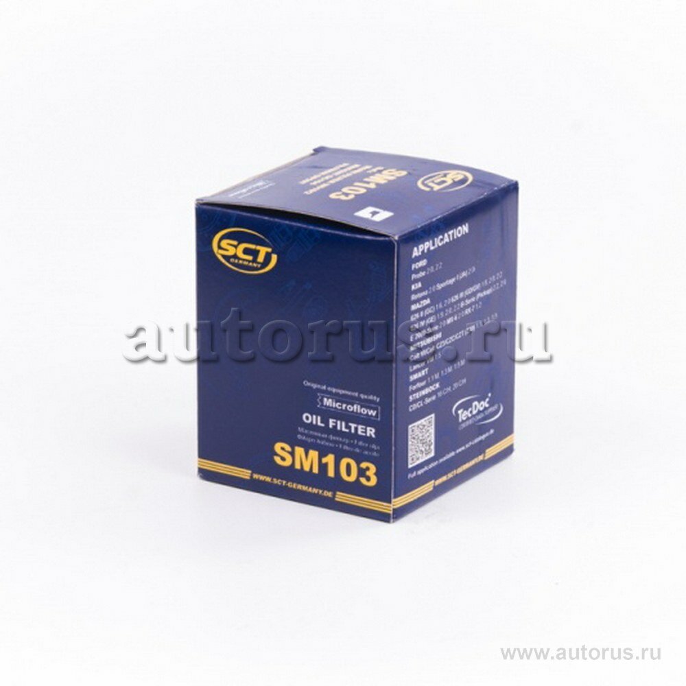 Фильтр масляный Hyundai/Kia SCT SM103 для корейских автомобилей
