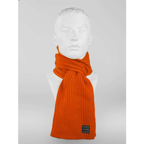 фото Шарф oxygon,160х20.5 см, оранжевый