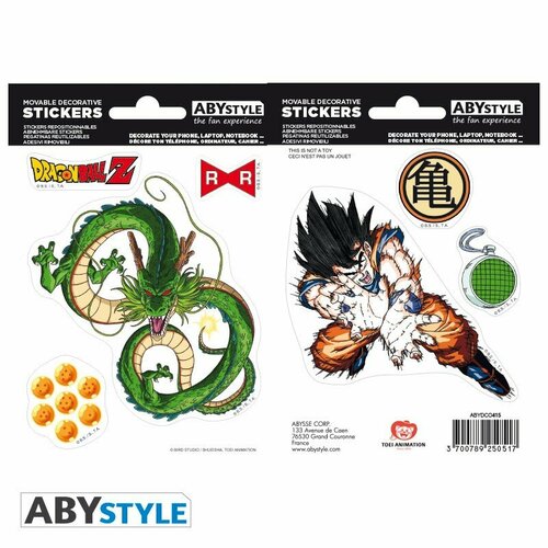 Наклейки ABYstyle Dragon Ball DBZ Shenron 16x11cm 2 sheets ABYDCO415