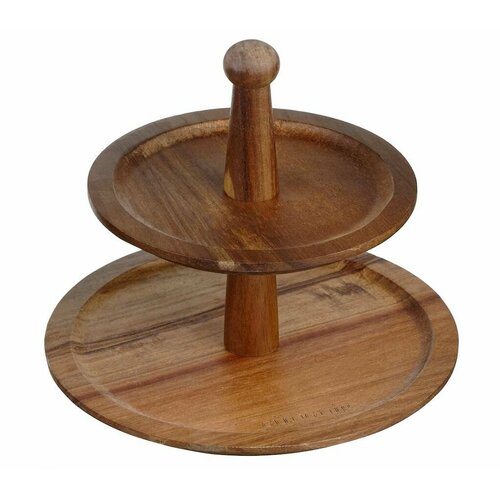 Менажница-этажерка 26х26х20 см акация 2502₽