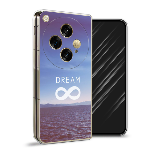 Пластиковый чехол на Oppo Find N3/OnePlus Open / Оппо Файнд N3/Ван Плас Опен Dream бесконечность пластиковый чехол на oppo find n3 оппо файнд n3 кассета