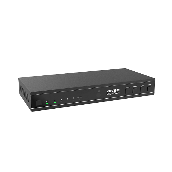 AVCLINK HS-41MV Бесподрывный коммутатор HDMI с функцией мультивью. Входы: 4 x HDMI. Выходы: 1 x HDMI. Максимальное разрешение: 4K@60Гц (4:4:4). HDCP 2.2.