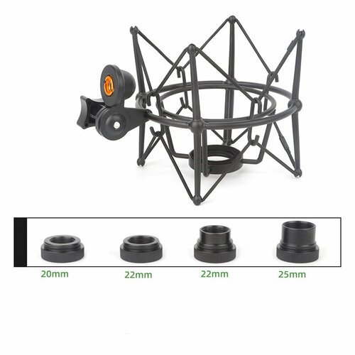 Крепление Паук для Микрофона. Антивибрационный Шокмаунт держатель микрофона для разных типов микрофонов