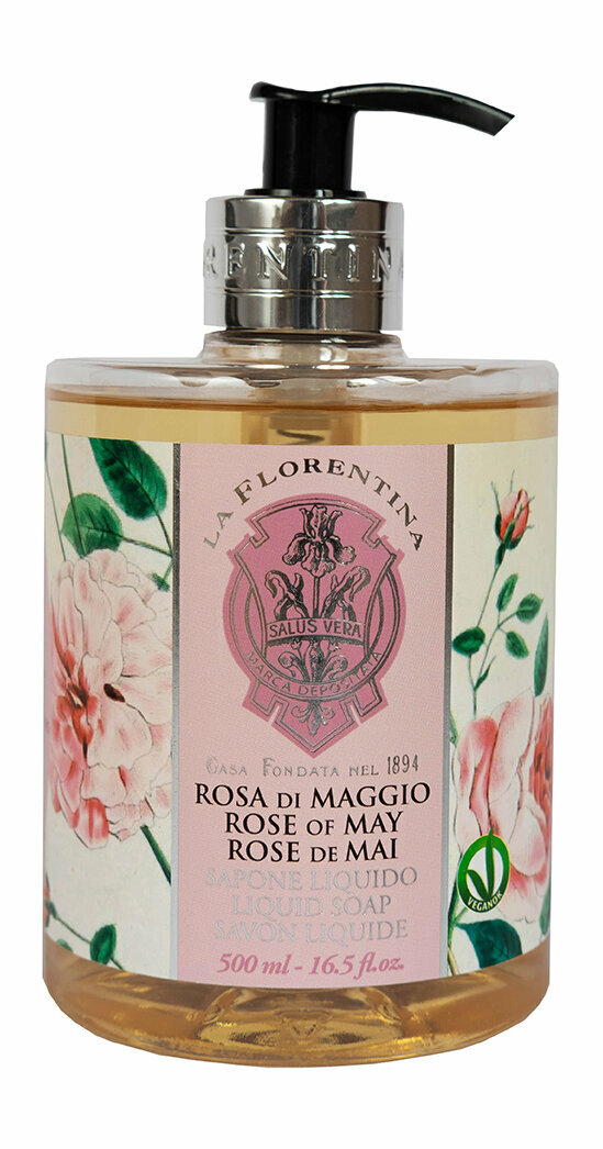 Жидкое мыло с экстрактом майской розы La Florentina Liquid Soap Rose of May