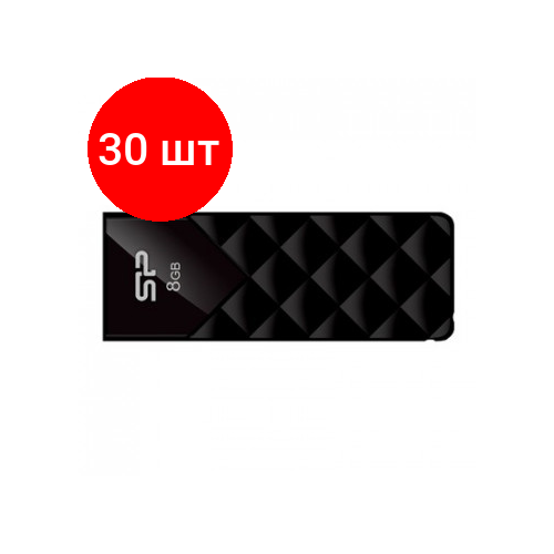 комплект 30 штук флеш память silicon power ultima u03 16gb usb 2 0 бел sp016gbuf2u03v1w Комплект 30 штук, Флеш-память Silicon Power Ultima U03, 8Gb, USB 2.0, чер, SP008GBUF2U03V1K