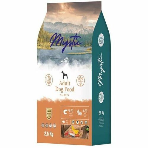 Mystic Adult Dog Food Salmon сухой корм для собак с лососем 2,5кг pawpaw adult dog food with salmon сухой корм для собак с лососем 15кг