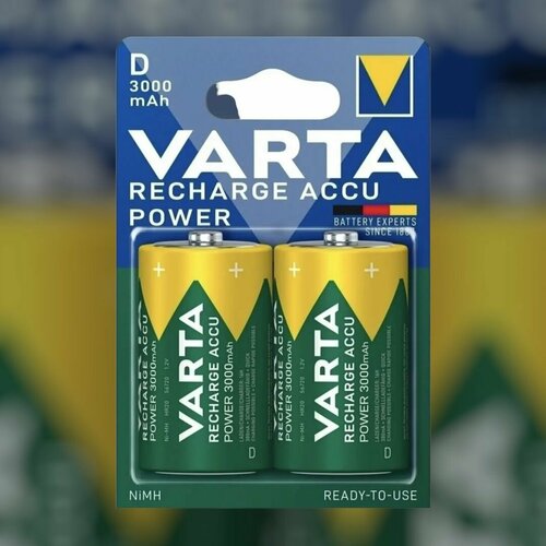 Аккумулятор VARTA LR20 (D) Ni-MH 3000mAh бл/2 аккумулятор для dirt devil m3120 m3121 3000mah 10 8v ni mh