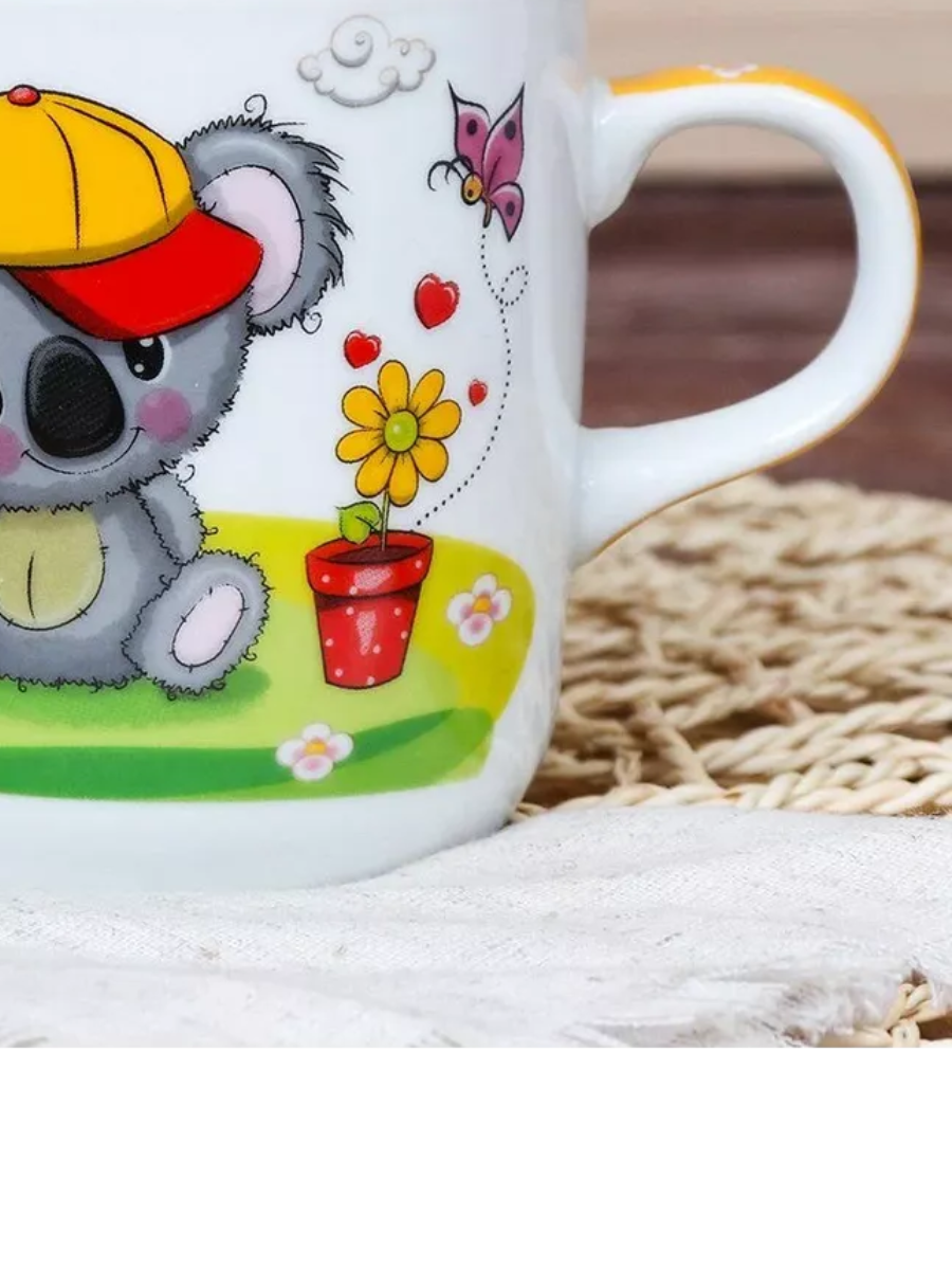 Детский набор посуды 3 предмета "Мишка коала" фарфор