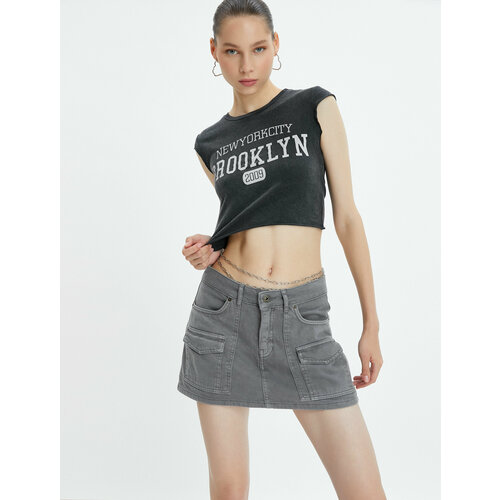 фото Футболка koton, размер xl, серый