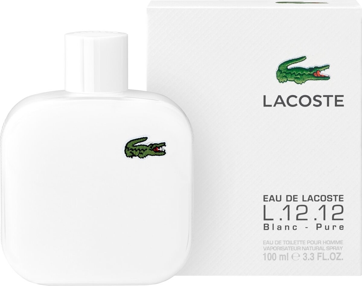 LACOSTE туалетная вода L.12.12 Blanc, 100 мл, 100 г