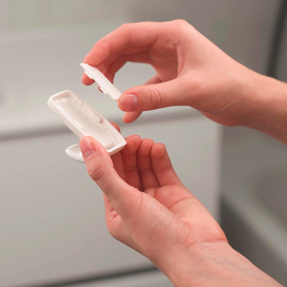 Крючки самоклеящиеся Контакт Дом сменное крепление белые, 2 шт - фото №3