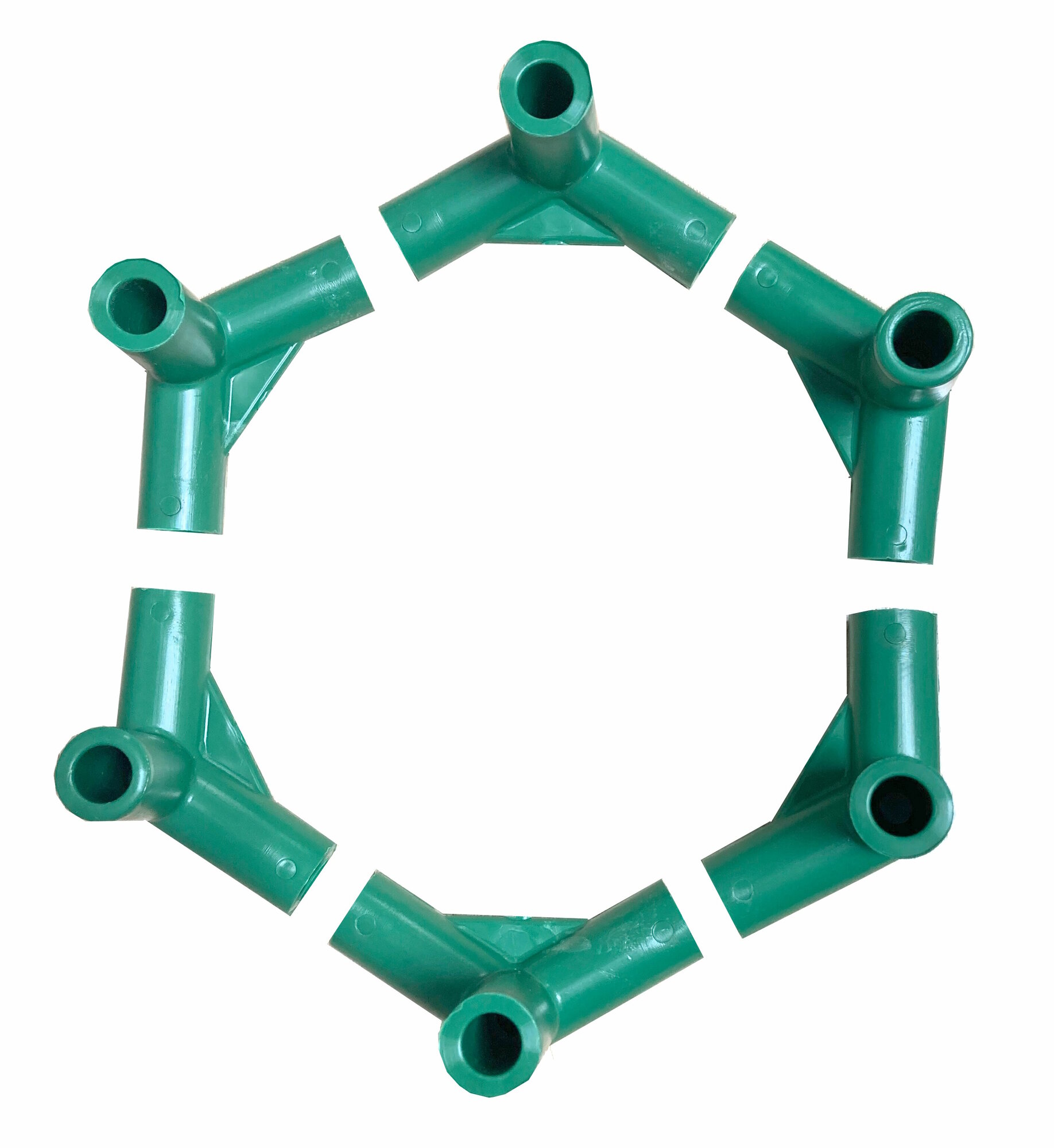 Фитинг соединительный Т-образный/ угол 120*/ д. 10 мм/ комплект 12 шт ...