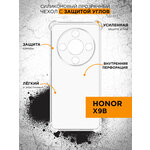 Силиконовый прозрачный чехол с защищенными углами для Honor X9b DF hwAngle-05 - изображение