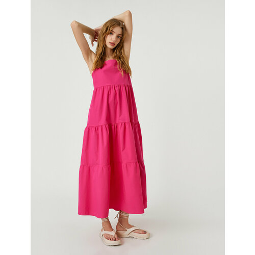 фото Платье koton, размер 46, фуксия