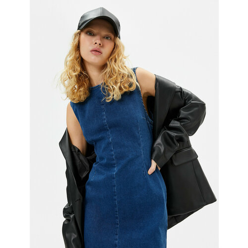 фото Платье koton, размер 44, синий